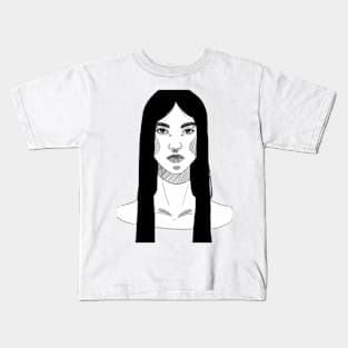 Feminine No Background Version Art Kids T-Shirt